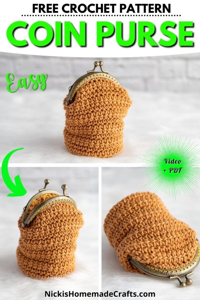 Free Crochet Coin Purse Pattern with Video