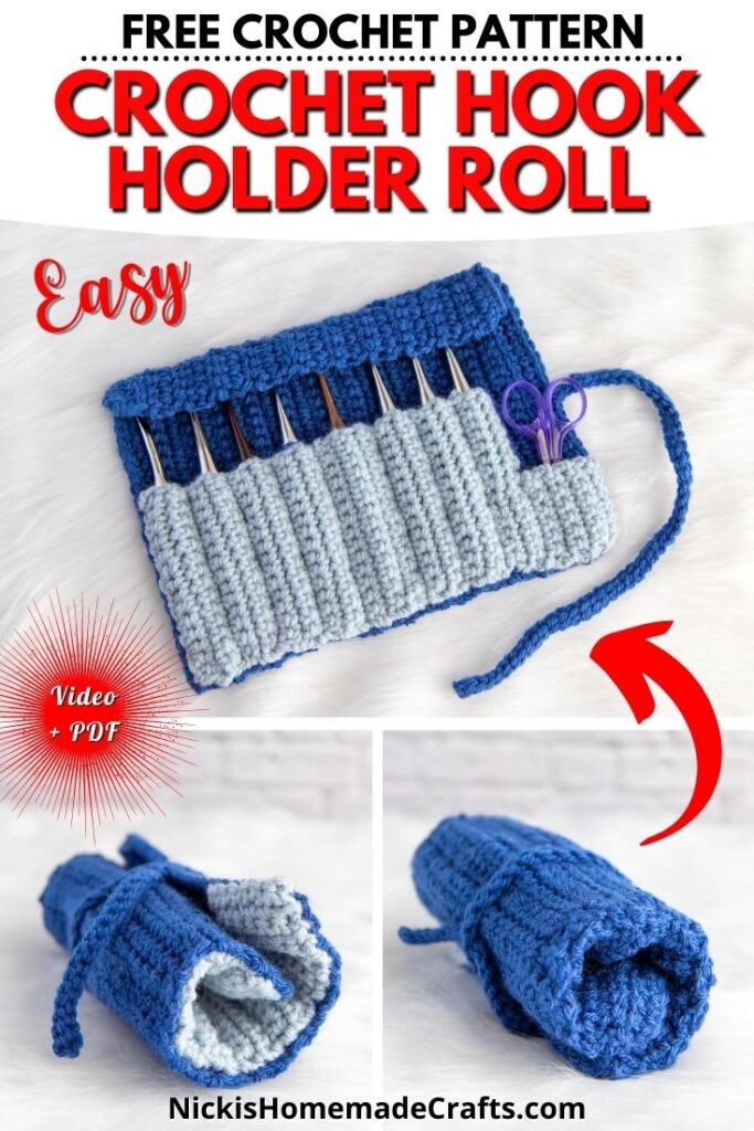 Free Crochet Hook Holder Roll Pattern - Nicki's Homemade Crafts