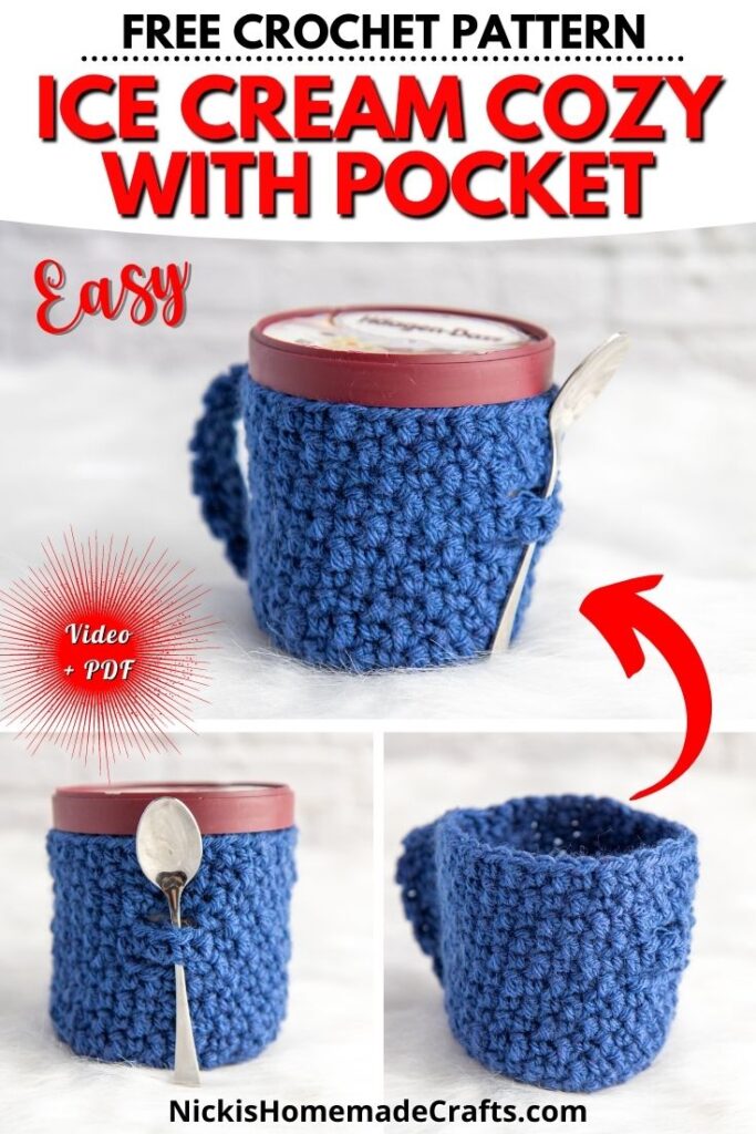 Happy Hand Crochet Cup Cozy with Handle - FREE Pattern! - Nicki's