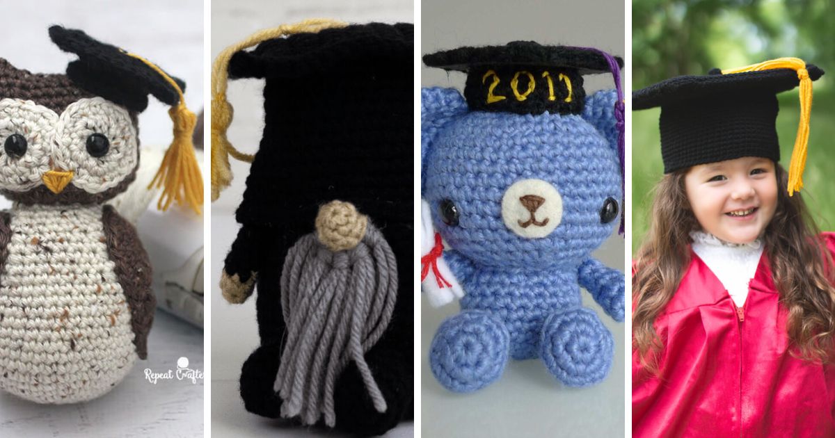 10 Free Crochet Graduation Pattern Ideas - Nicki's Homemade Crafts