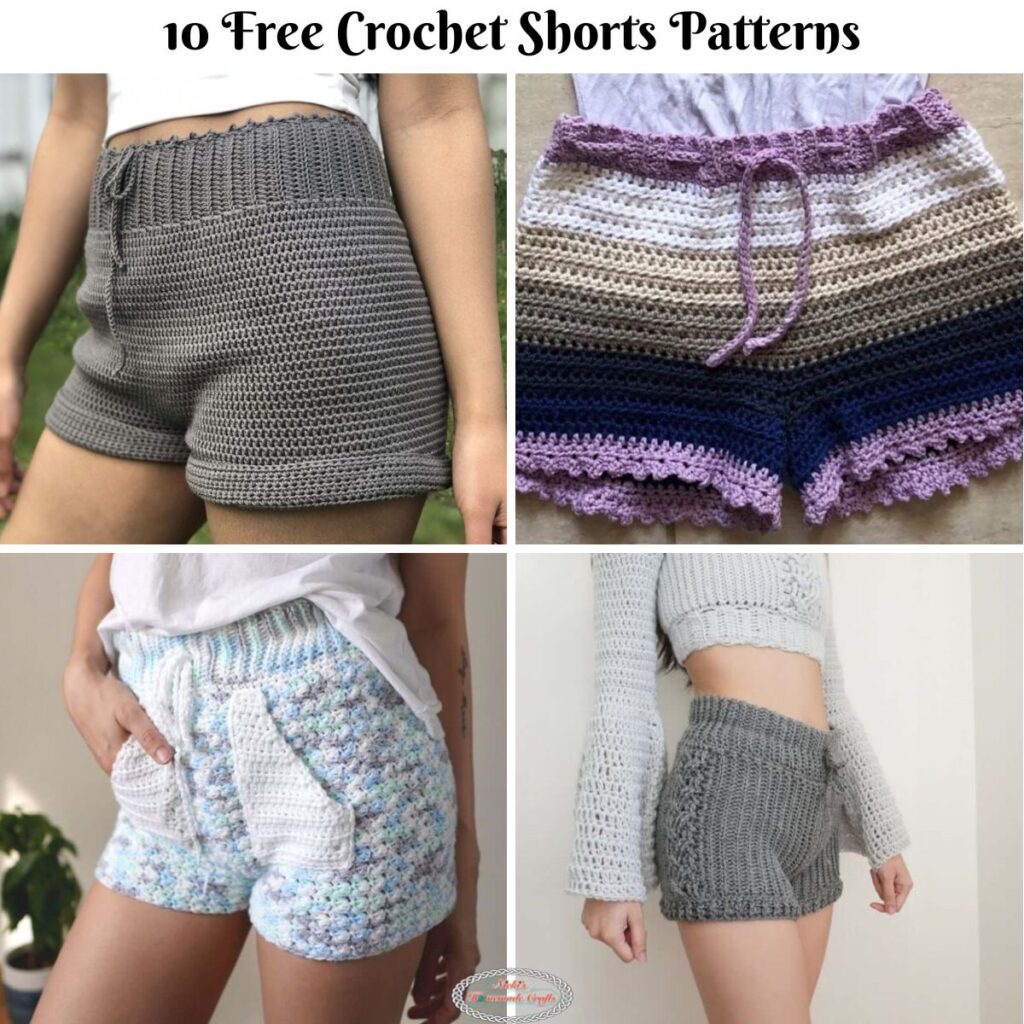 10 Amazing Crochet Shorts Patterns for Summer - Nicki's Homemade