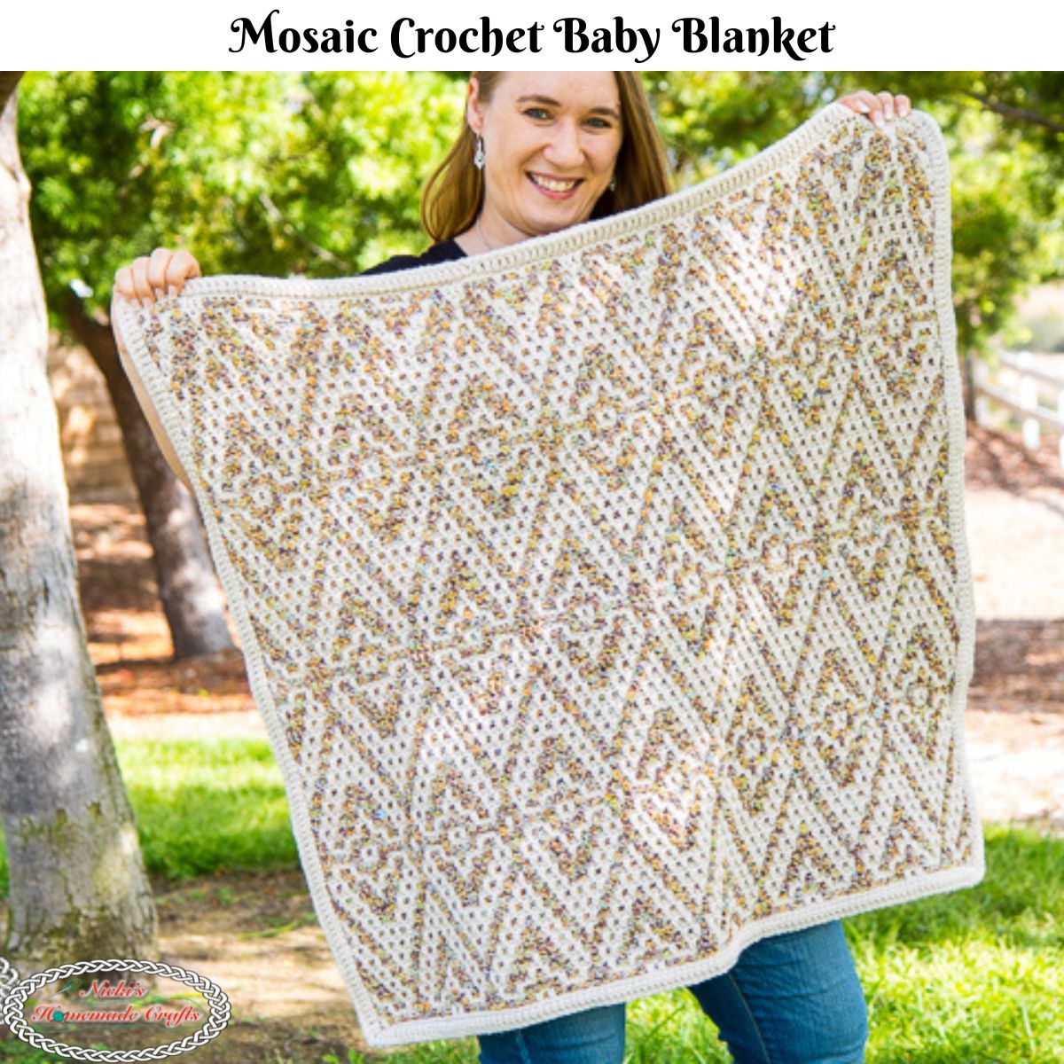  Mosaic Blanket: Beautiful Mosaic Crochet Blanket