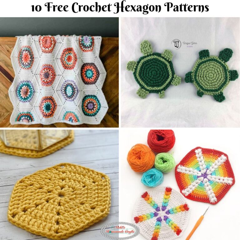 10 Free Stunning Crochet Hexagon Patterns Nicki's Homemade Crafts