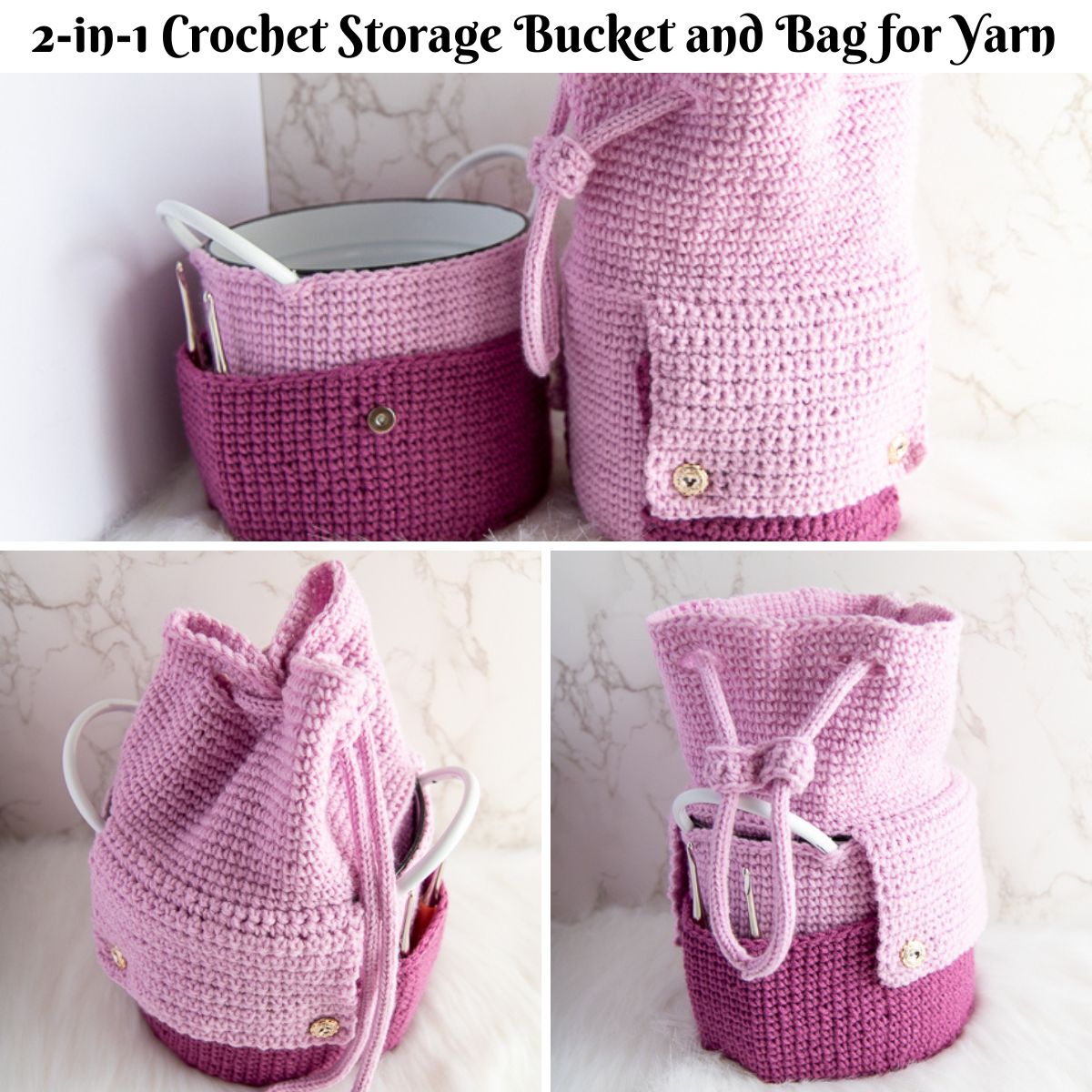 Printing Crochet Storage Bag Organizer Without Hooks Crochet