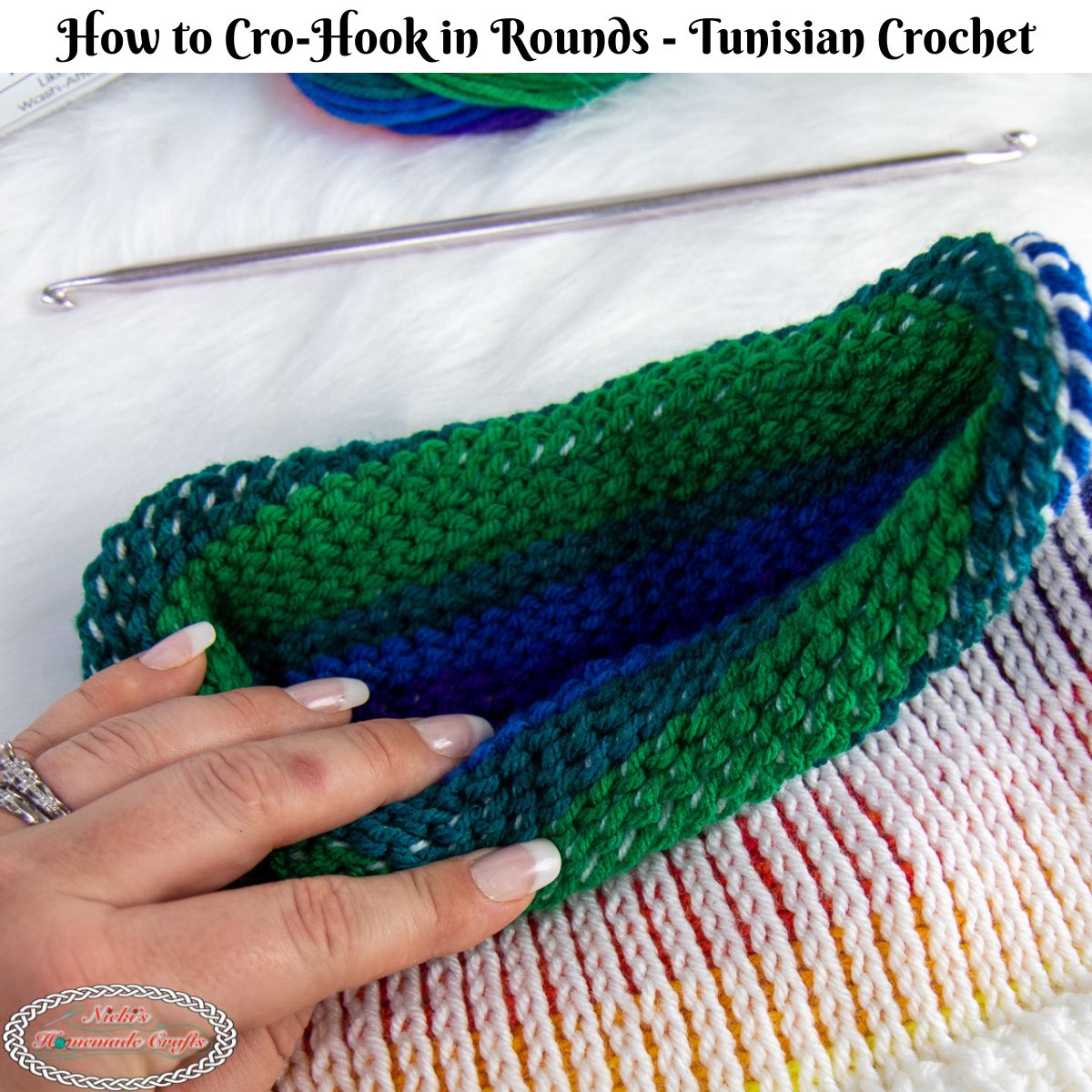 Learn Tunisian Crochet With Regular HookHow to Tunisian Crochet  #tunisiancrochet#notunisianhook 