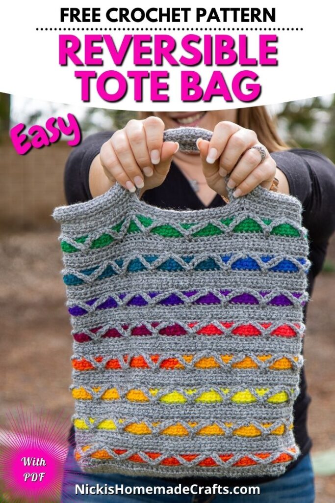 Rainbow tote bag pattern and tutorial - Art Paper Joy