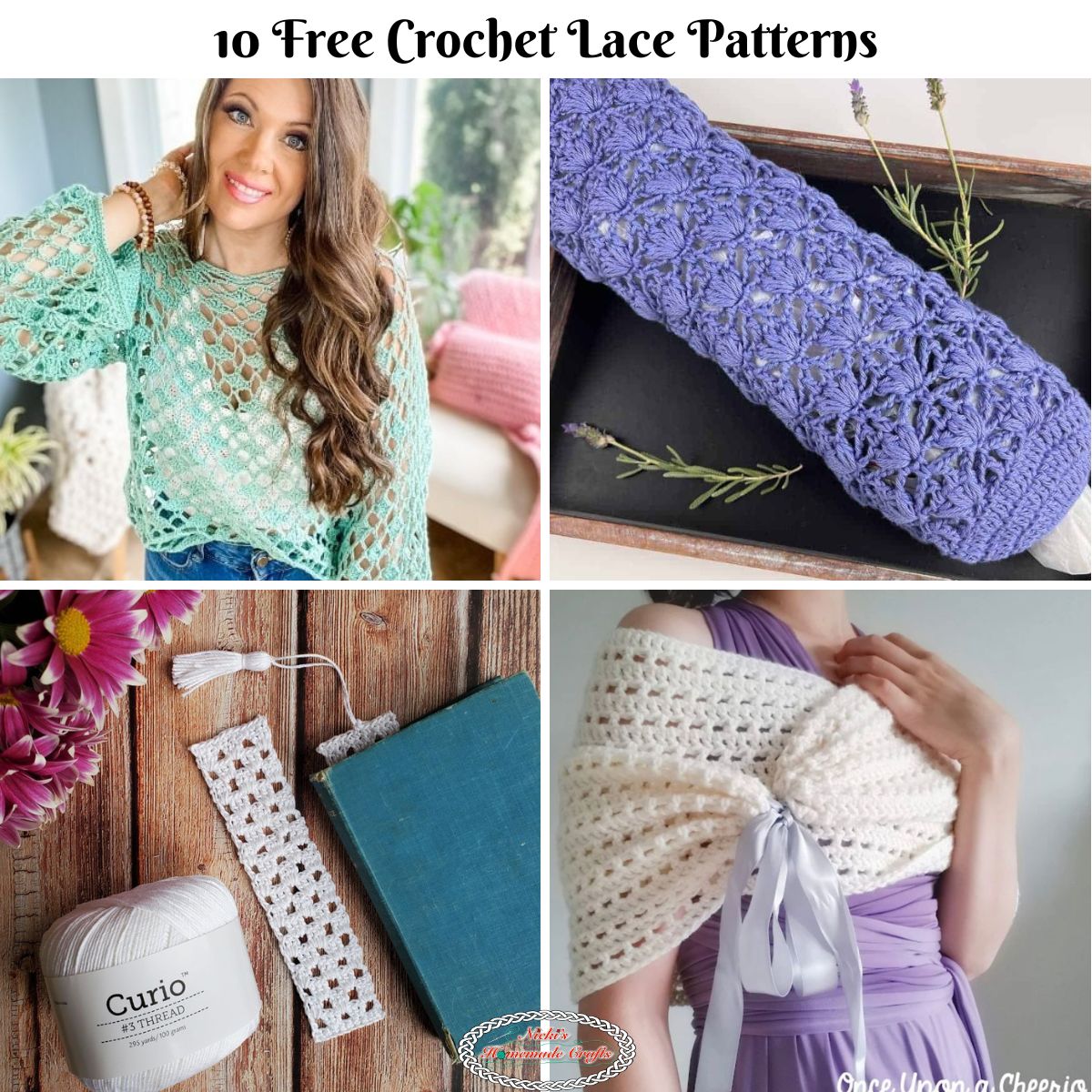 10 Beautiful Free Crochet Lace Patterns - Nicki's Homemade Crafts