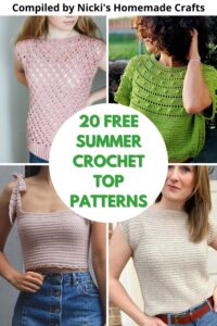 10 Beautiful Crochet Summer Tops - Nicki's Homemade Crafts