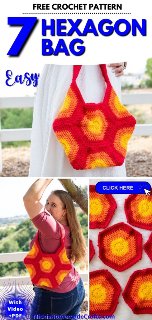 Crochet Hexagon Beach/Yarn Tote Pattern + Tutorial