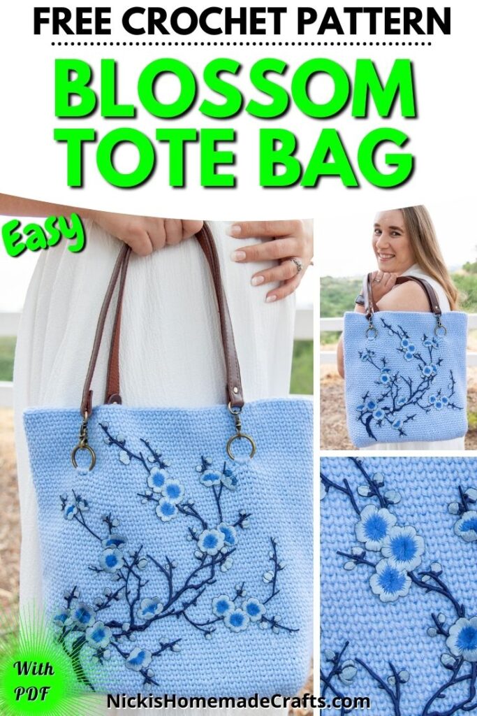 Blossom Tote Bag pattern by Nicole Riley