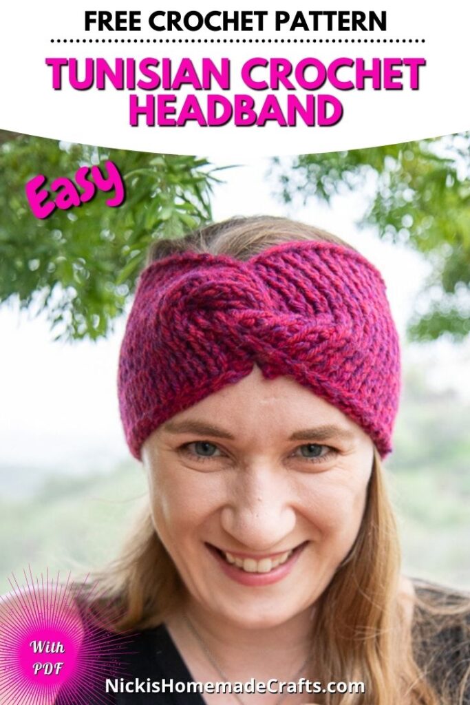 Free Tunisian Crochet Headband Pattern Nicki's Homemade Crafts