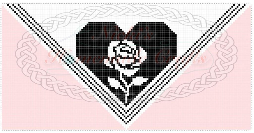 Free Rose Filet Crochet Shawl Pattern - Nicki's Homemade Crafts