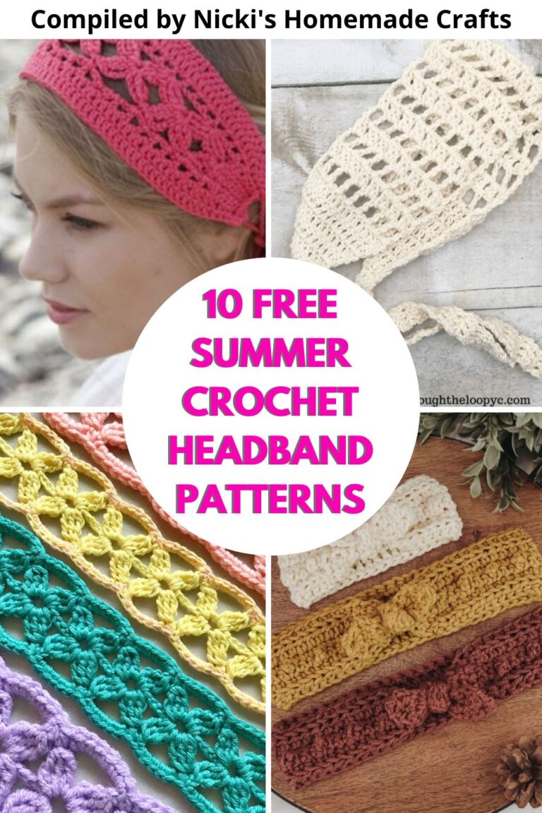 10 Free Lacy Summer Crochet Headband Patterns - Nicki's Homemade Crafts