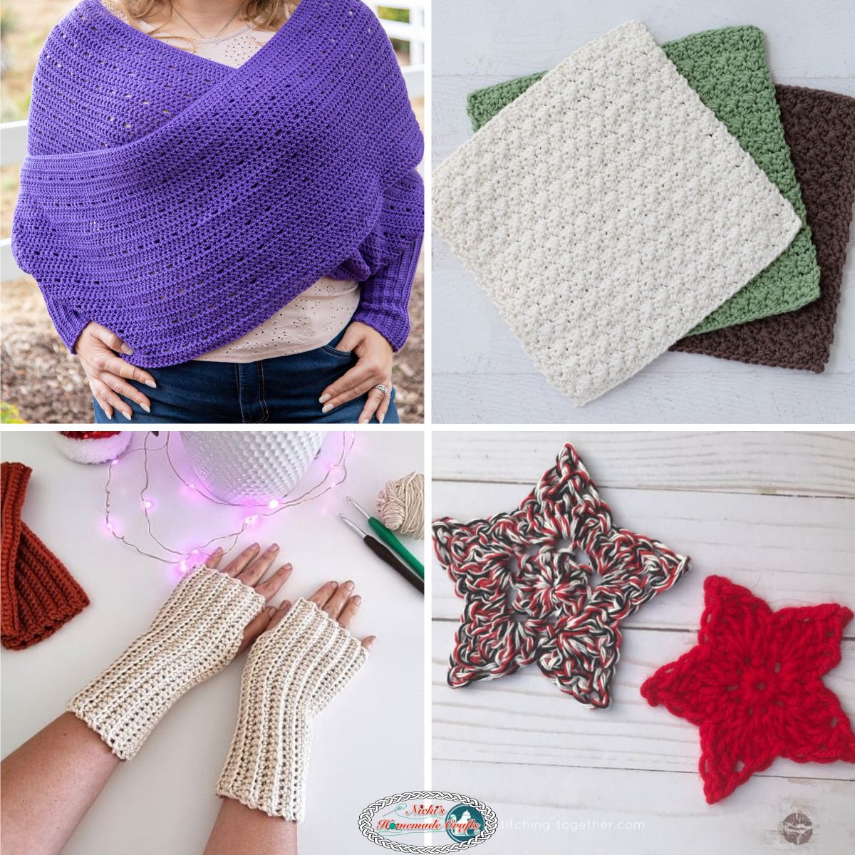 10 Easy Crochet Projects for Beginners - Free Patterns - Nicki's Homemade  Crafts