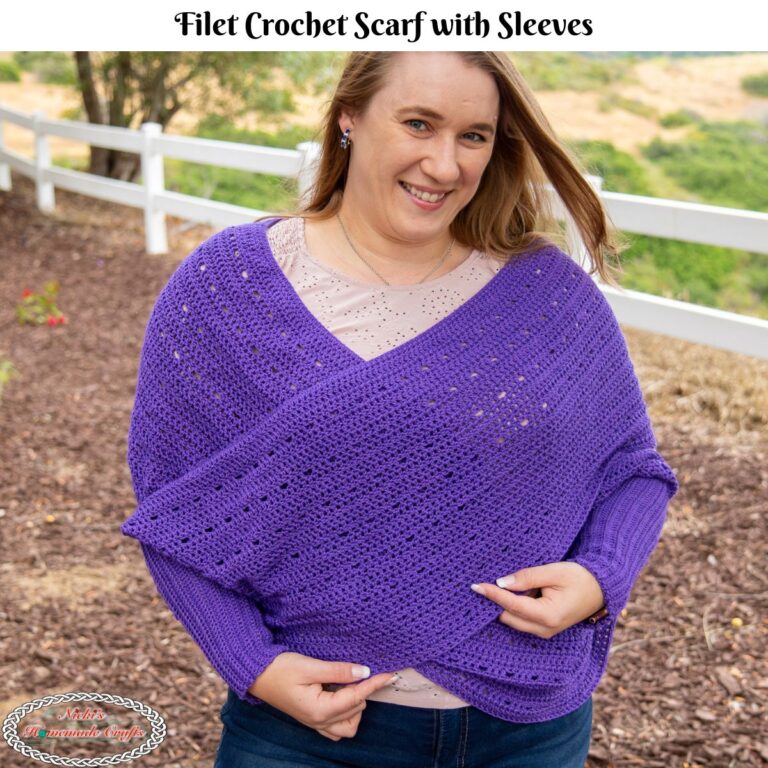 Oversized Crochet Poncho Free Pattern - Nicki's Homemade Crafts