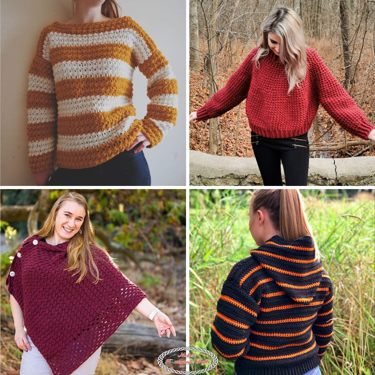 Chunky sweater crochet pattern - Fosbas Designs