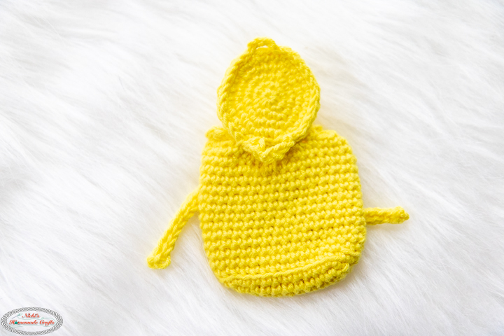 Crochet Duck Drawstring Bag 