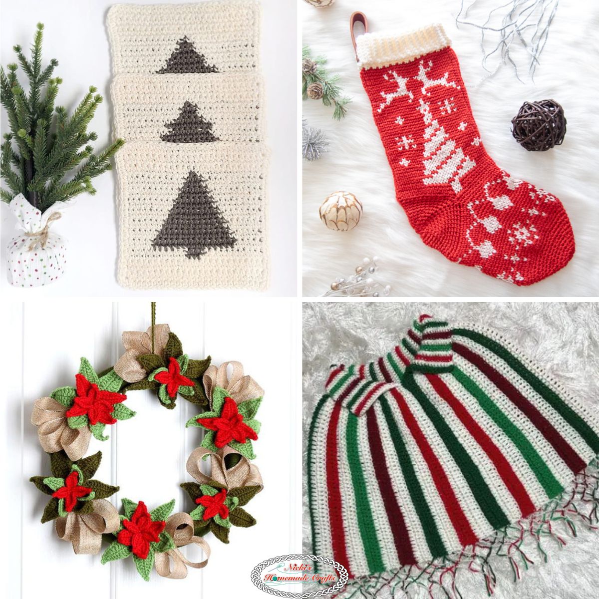 20 Must-Have Crochet Christmas Gift Patterns for FREE - Nicki's