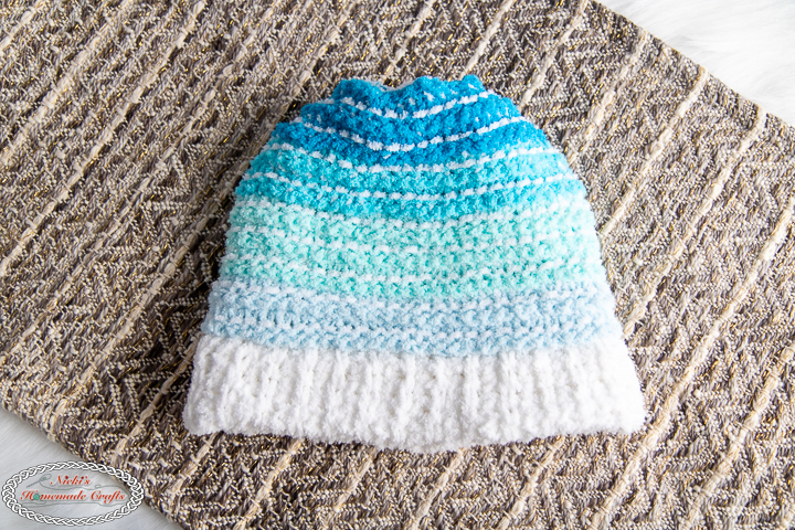 Striped FREE Reversible Tunisian Crochet Hat Pattern - Nicki's Homemade ...