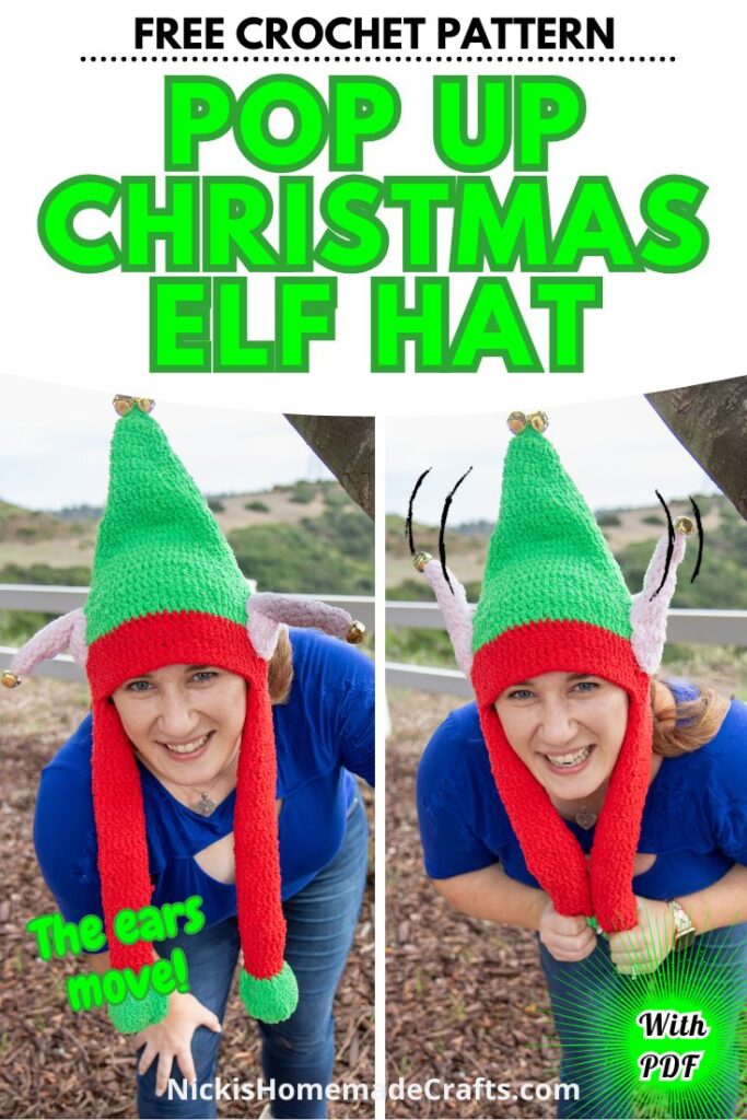 New Free Crochet Pattern: Elf Hat with Moving Ears ❤️ And YES