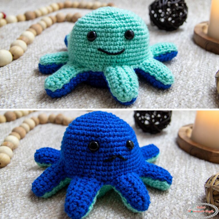 FREE Crochet Reversible Moody Octopus Plush Toy Pattern - Nicki's ...