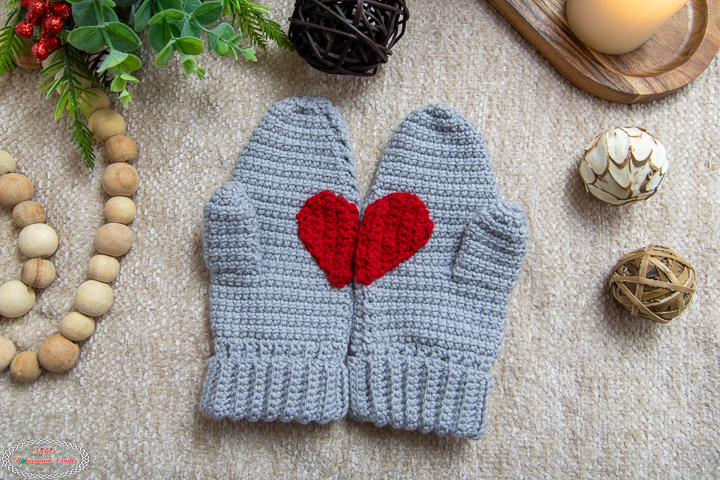 Red Heart Crochet Mittens For All Pattern