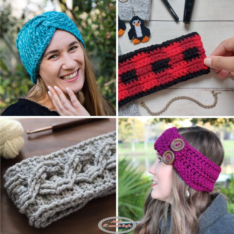 20 Quick & Easy Crochet Ear Warmer Patterns - FREE! - Nicki's Homemade ...