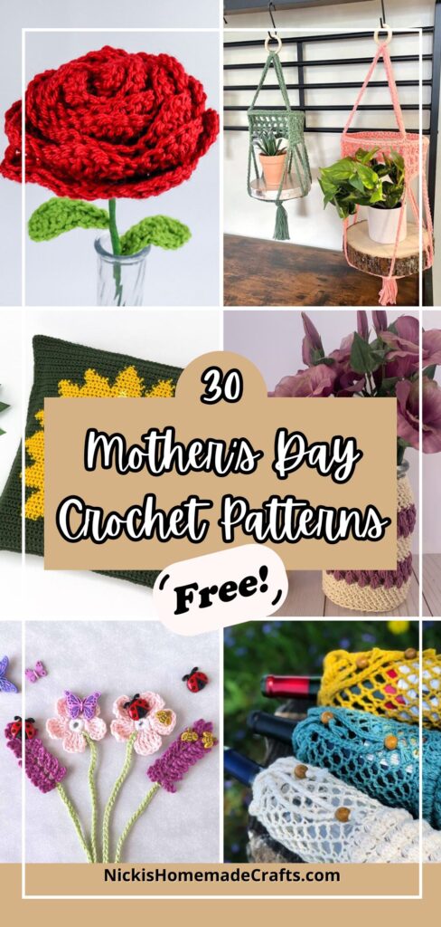 30 Mothers Day Crochet Patterns Long Pin 1