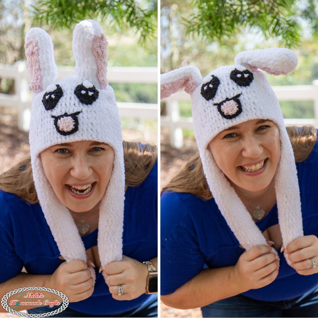 Pop-Up Crochet Bunny Hat with Moving Ears - FREE Pattern - Nicki's ...