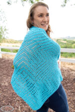 Free Filet Crochet Shawl Pattern - Illusion Rectangle Poncho - Nicki's ...