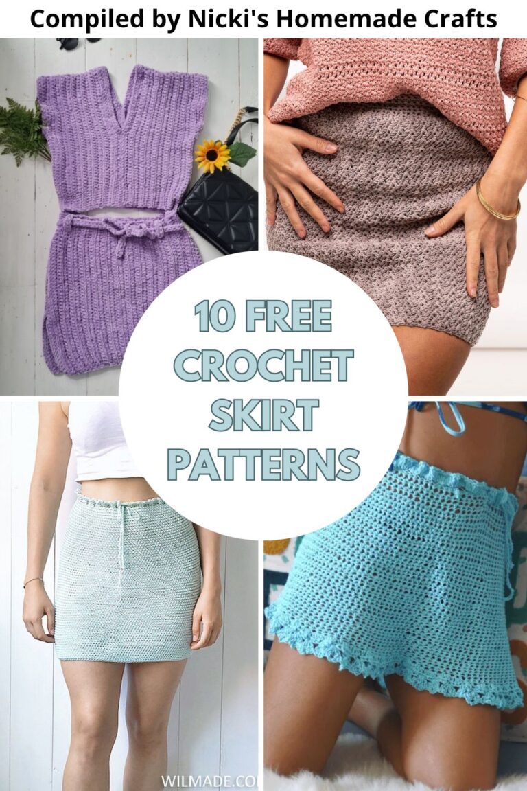 10 Free Crochet Skirt Patterns - Nicki's Homemade Crafts