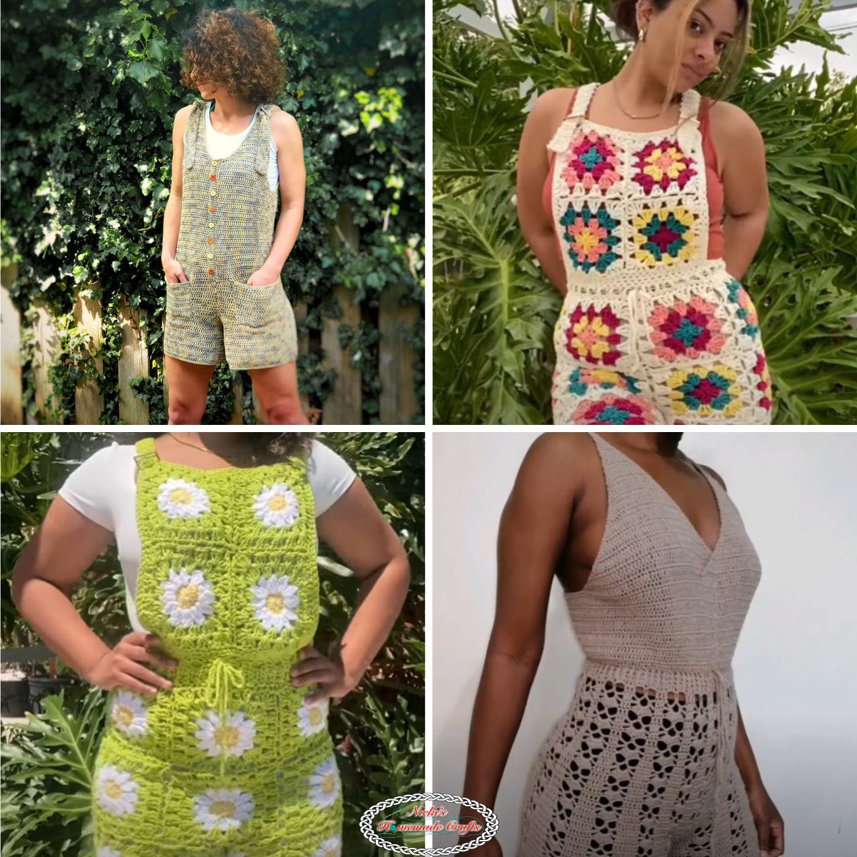 10 Free Crochet Overall Patterns for Summer Nicki s Homemade Crafts